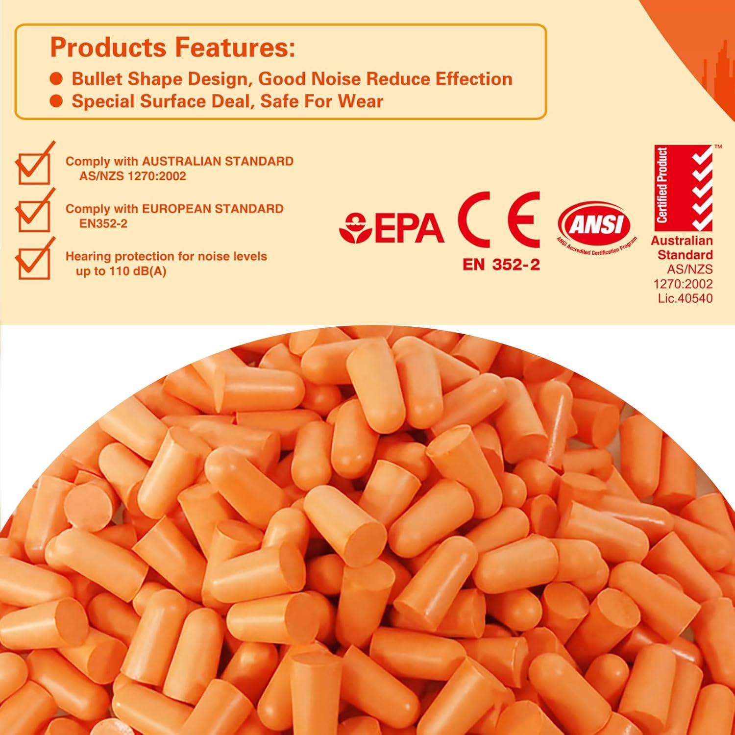 Dispensador de tapones para oídos SAFEBUILDER 500 piezas 38dB