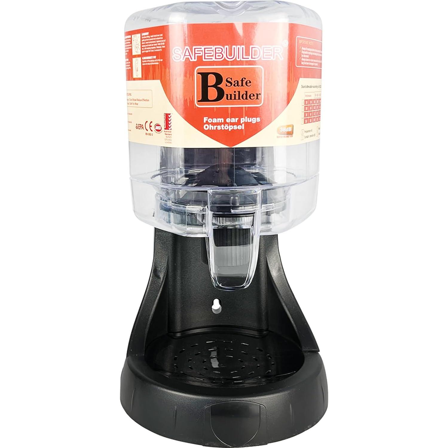 Dispensador de tapones para oídos SAFEBUILDER 500 piezas 38dB