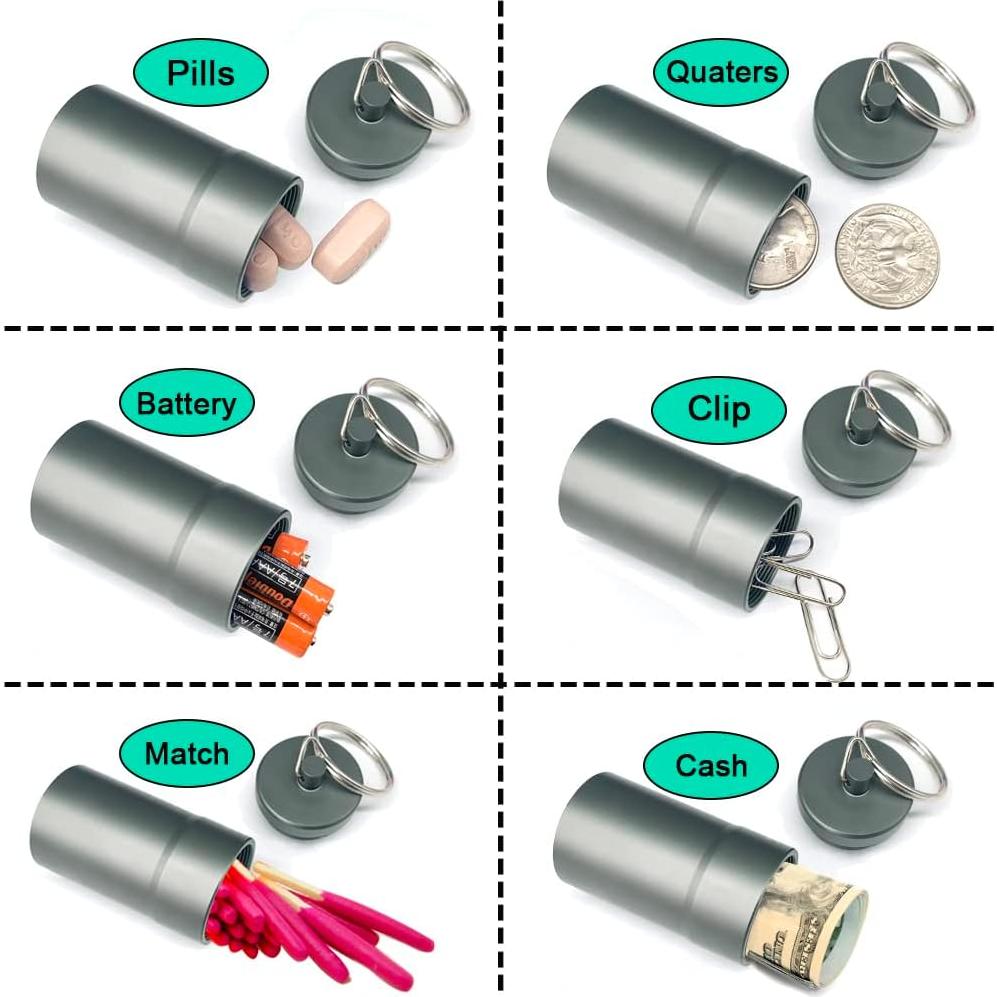 Contenedor de Pastillas EFFIET 100 Tabletas Impermeable 2.54x5.08cm