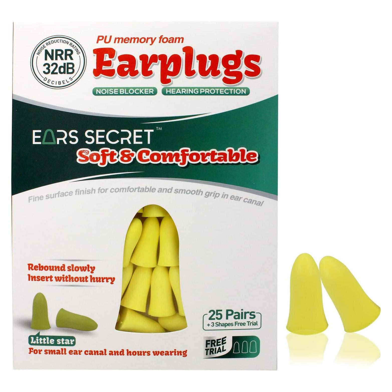 Tapones para oídos EARS SECRET Little Star 25 pares 37dB
