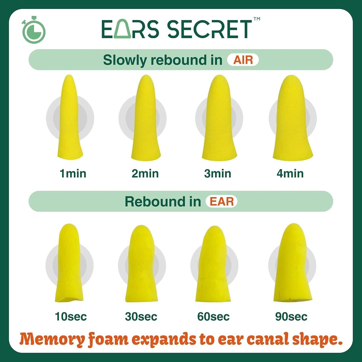 Tapones para oídos EARS SECRET Little Star 25 pares 37dB