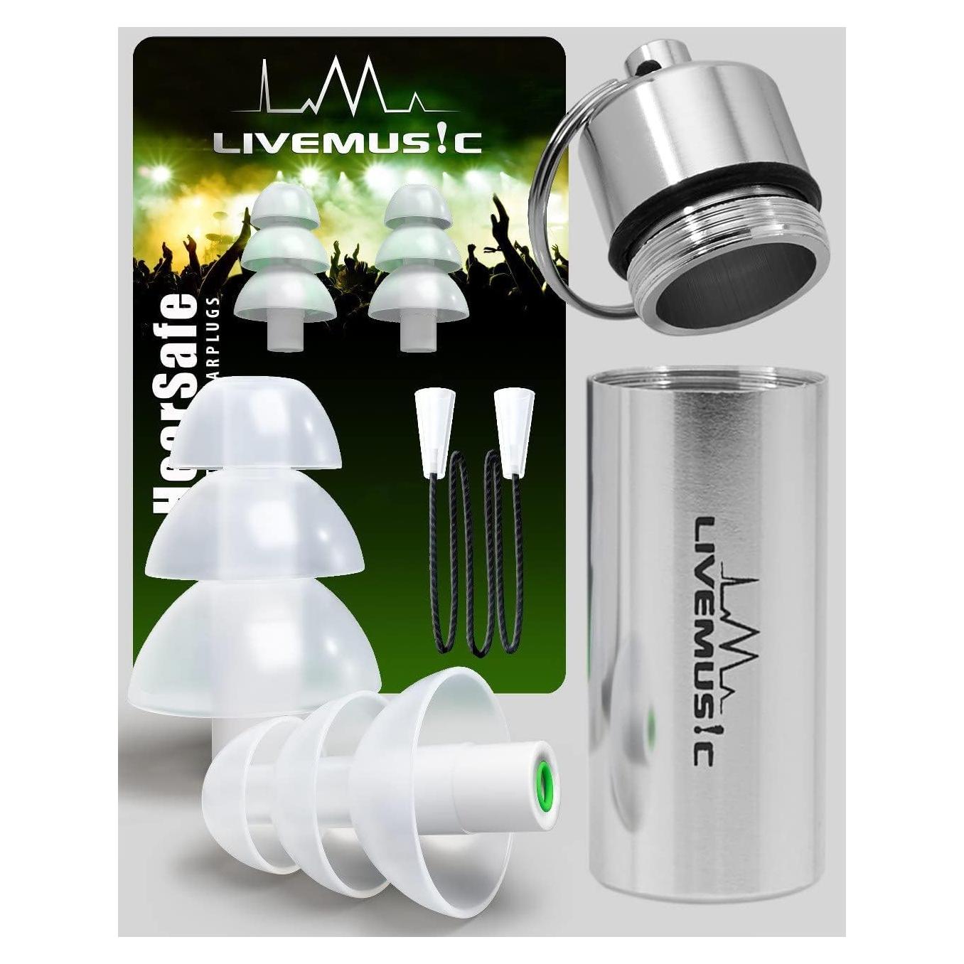 Tapones para oídos HearSafe - Alta fidelidad, reutilizables