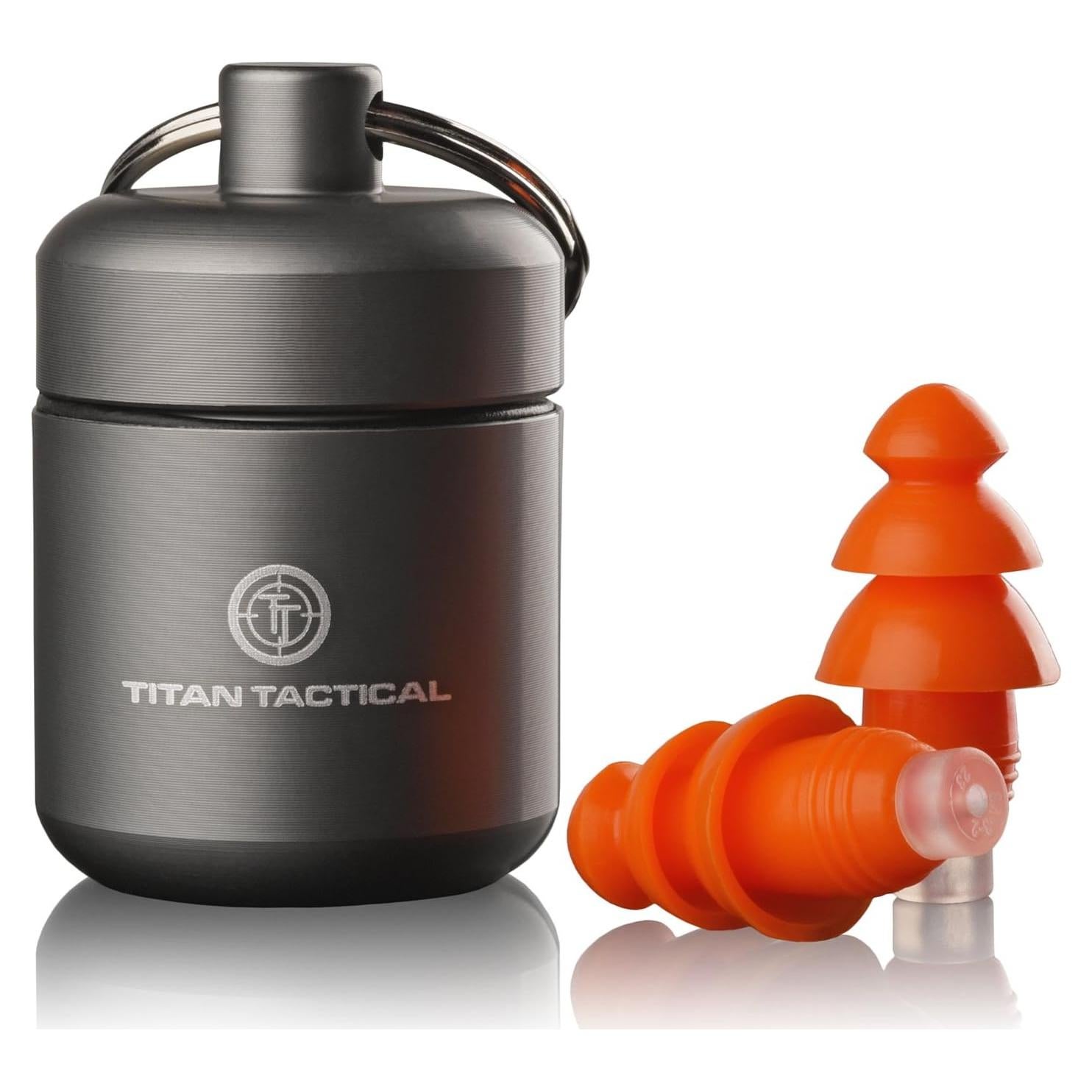 Tapones de oído Titan Tactical 29NRR con filtro removible