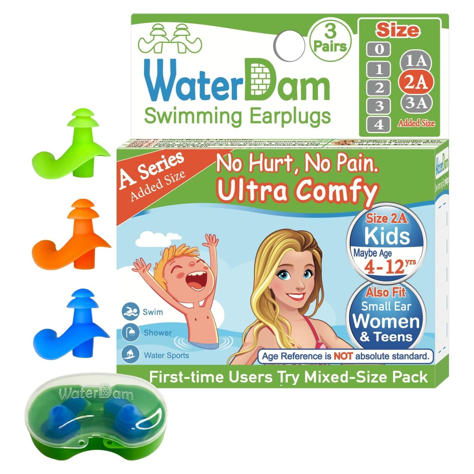 Tapones para Oídos WaterDam A-Series Ultra Cómodos 2A