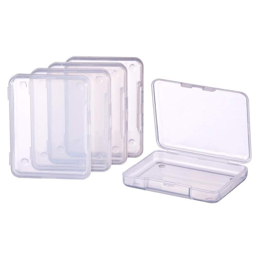 Contenedores de Almacenamiento Plástico Transparente BENECREAT 18 Unidades 6.8x5.2x1.1 cm