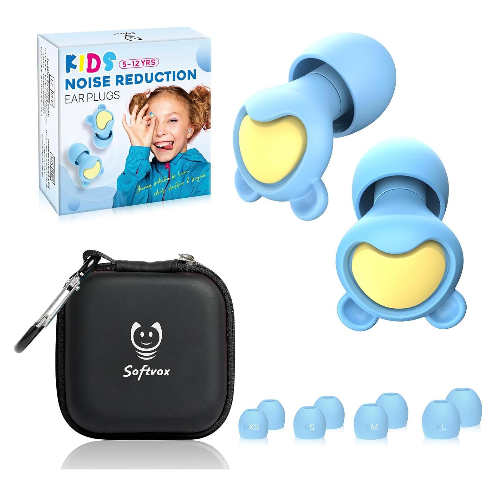 Tapones para Oídos Softvox F24 - Reducción 26dB - Niños y Adultos