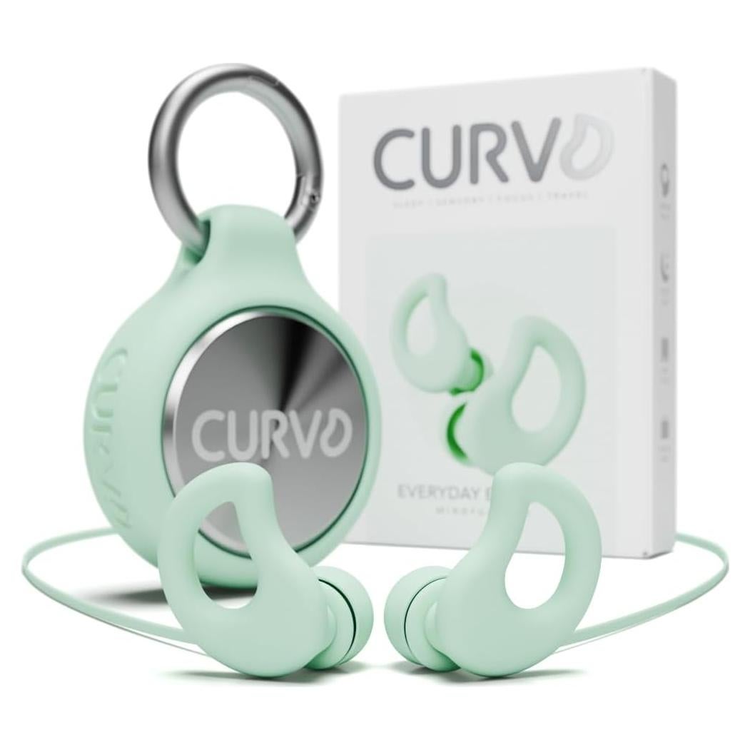 Tapones para Oídos CURVD con Cordón y Estuche Impermeable