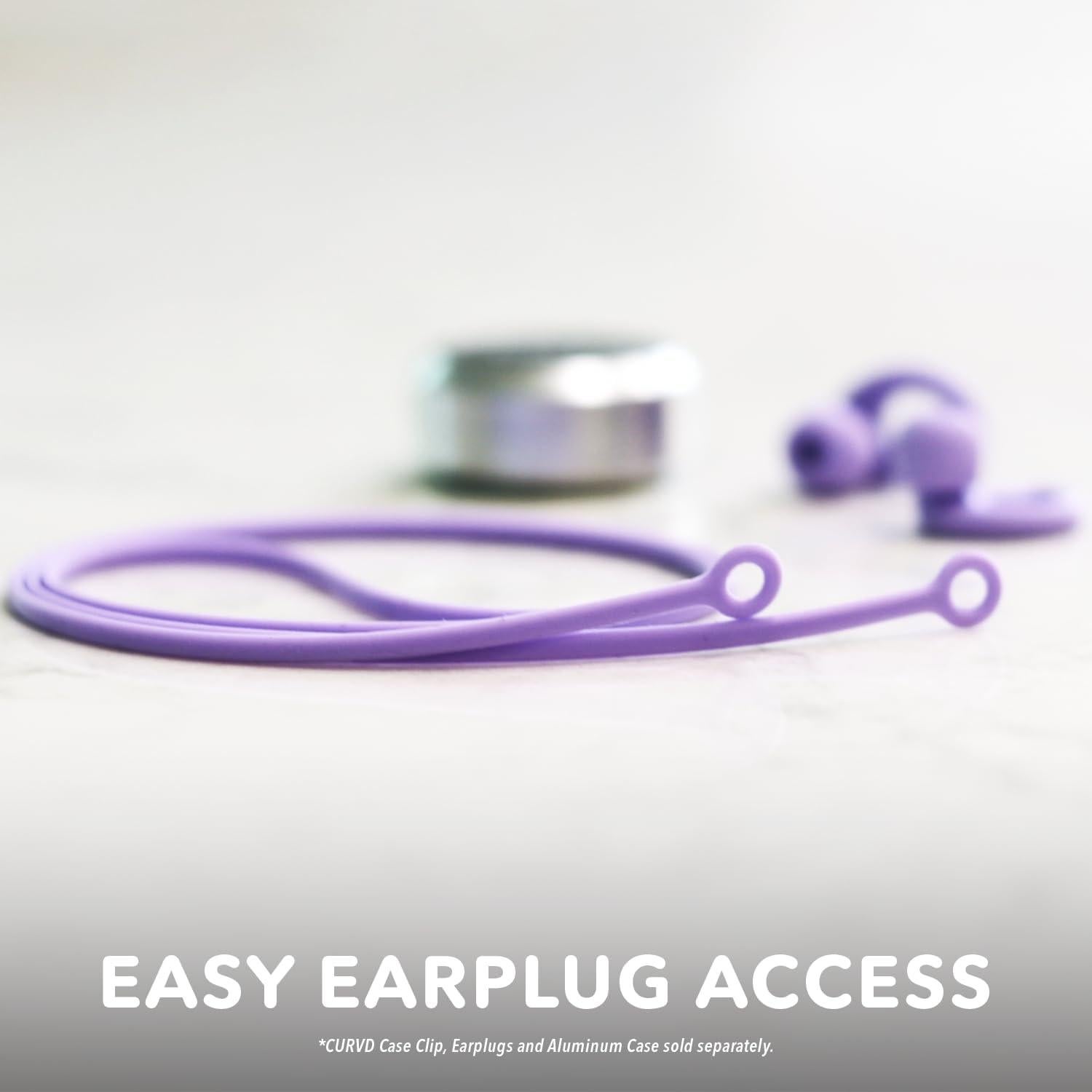 Cordón CURVD para Tapones de Oído de Silicona 66 cm Negro