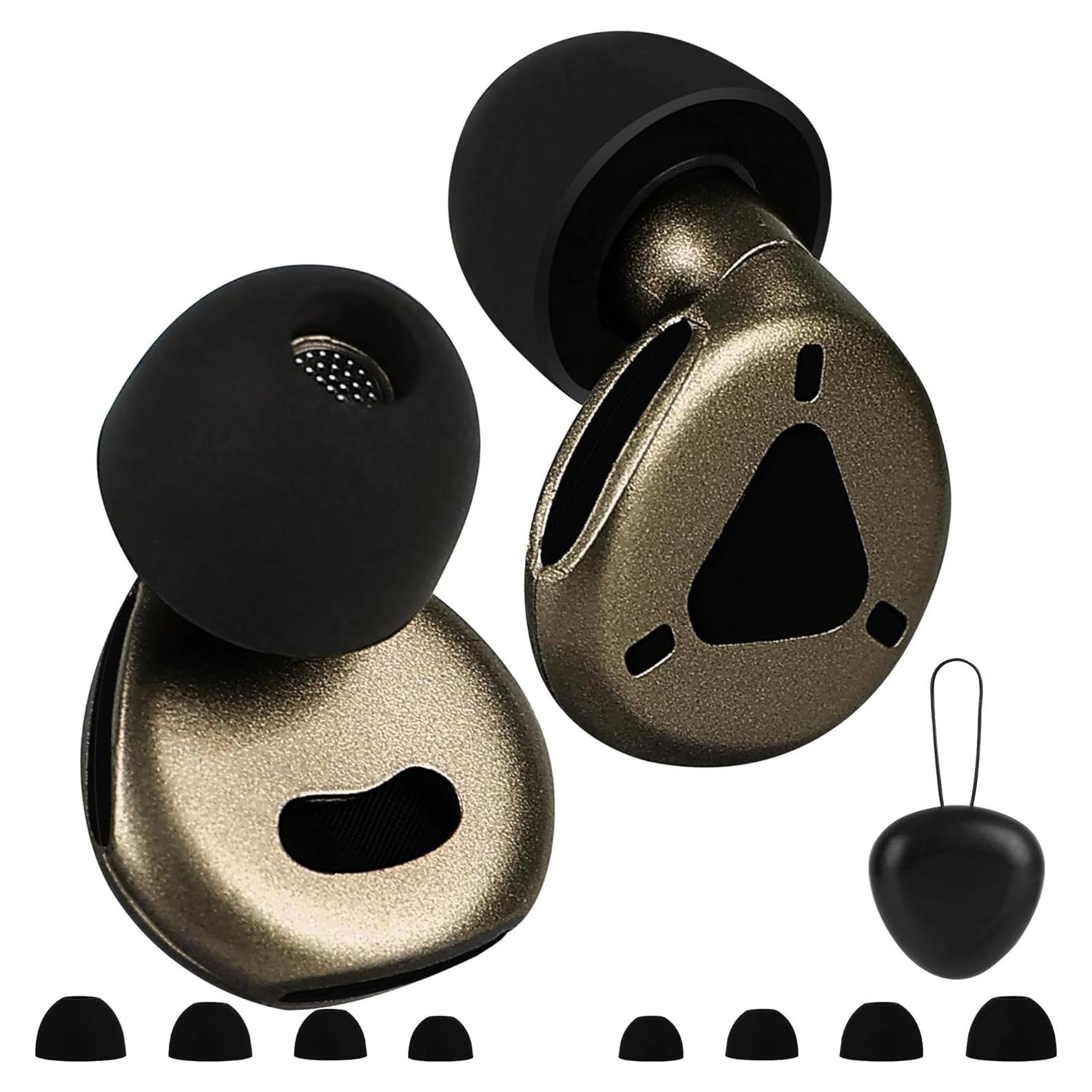 Tapones para Oídos Jerrunie 2025, Reutilizables, Ajustables, 4 Tamaños