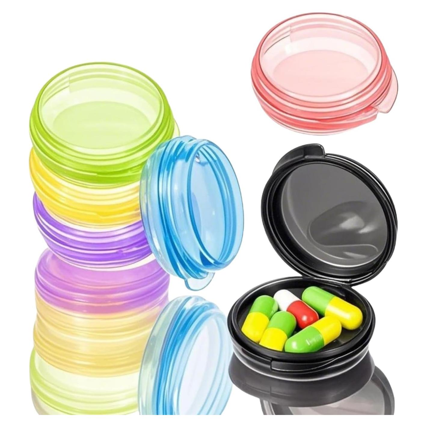 Juego de Organizadores de Pastillas TIKIYOUN - 6 Piezas Compactas