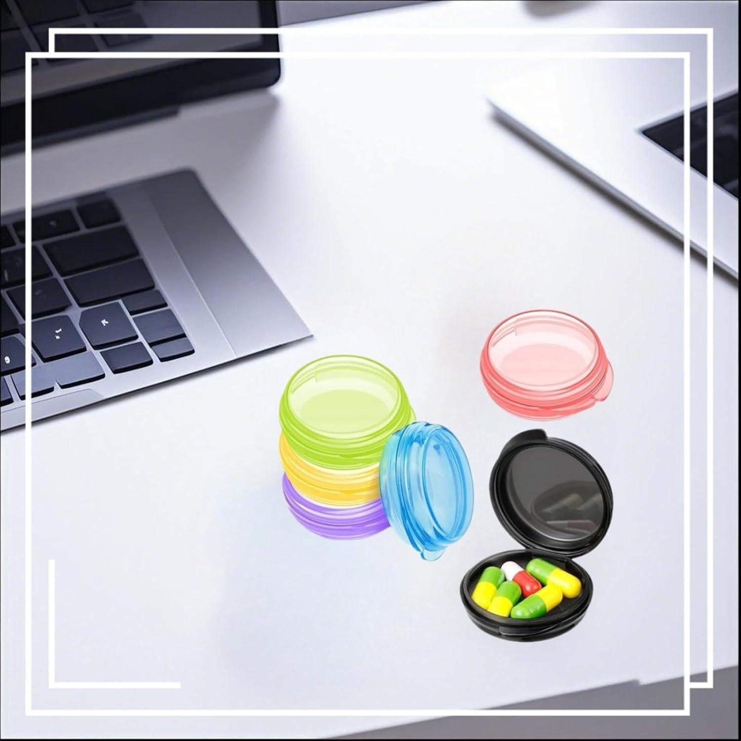 Juego de Organizadores de Pastillas TIKIYOUN - 6 Piezas Compactas