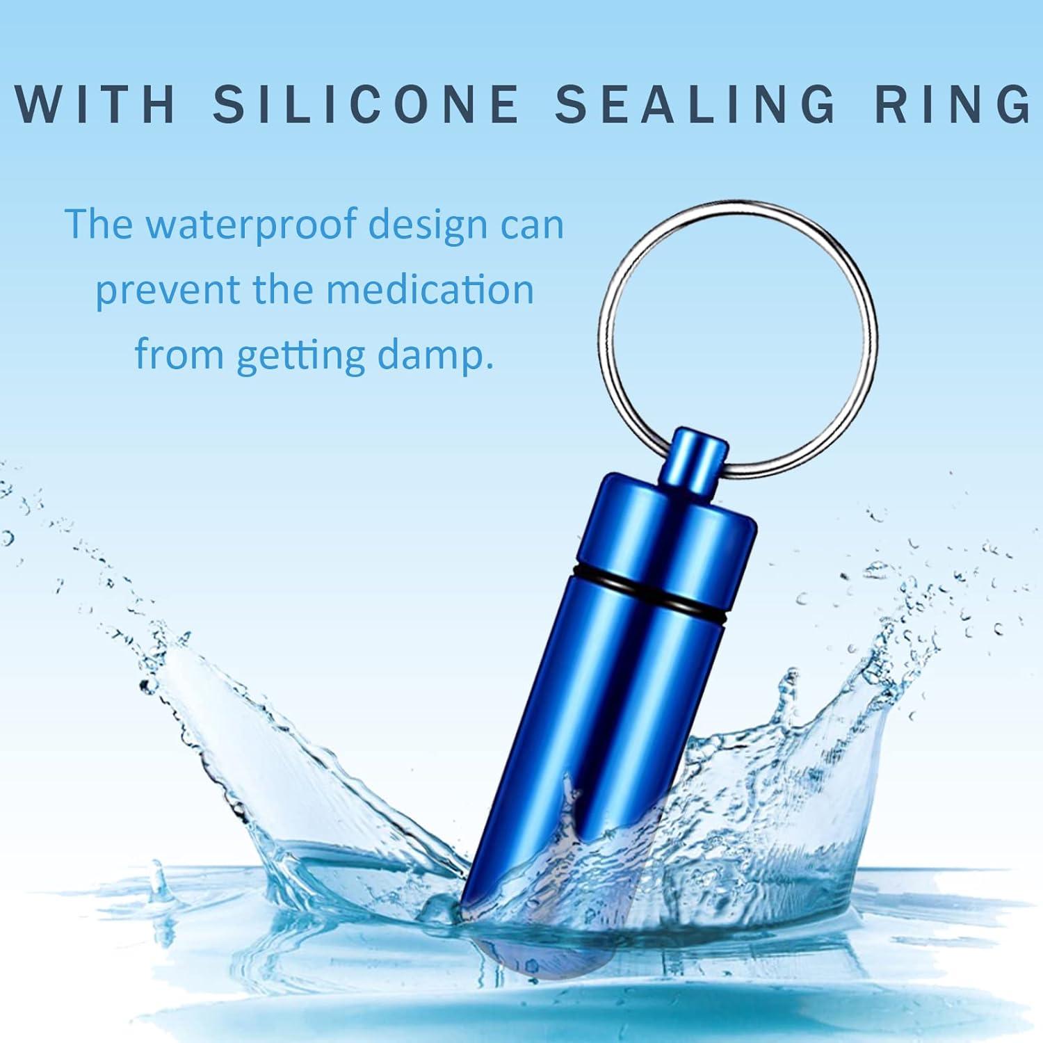 5 Mini Viales Metálicos Impermeables HASPOLIN para Medicamentos