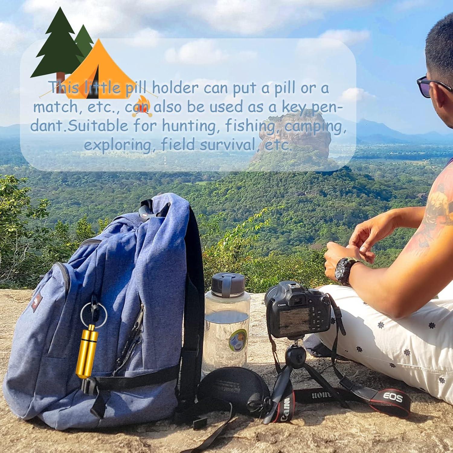 5 Mini Viales Metálicos Impermeables HASPOLIN para Medicamentos