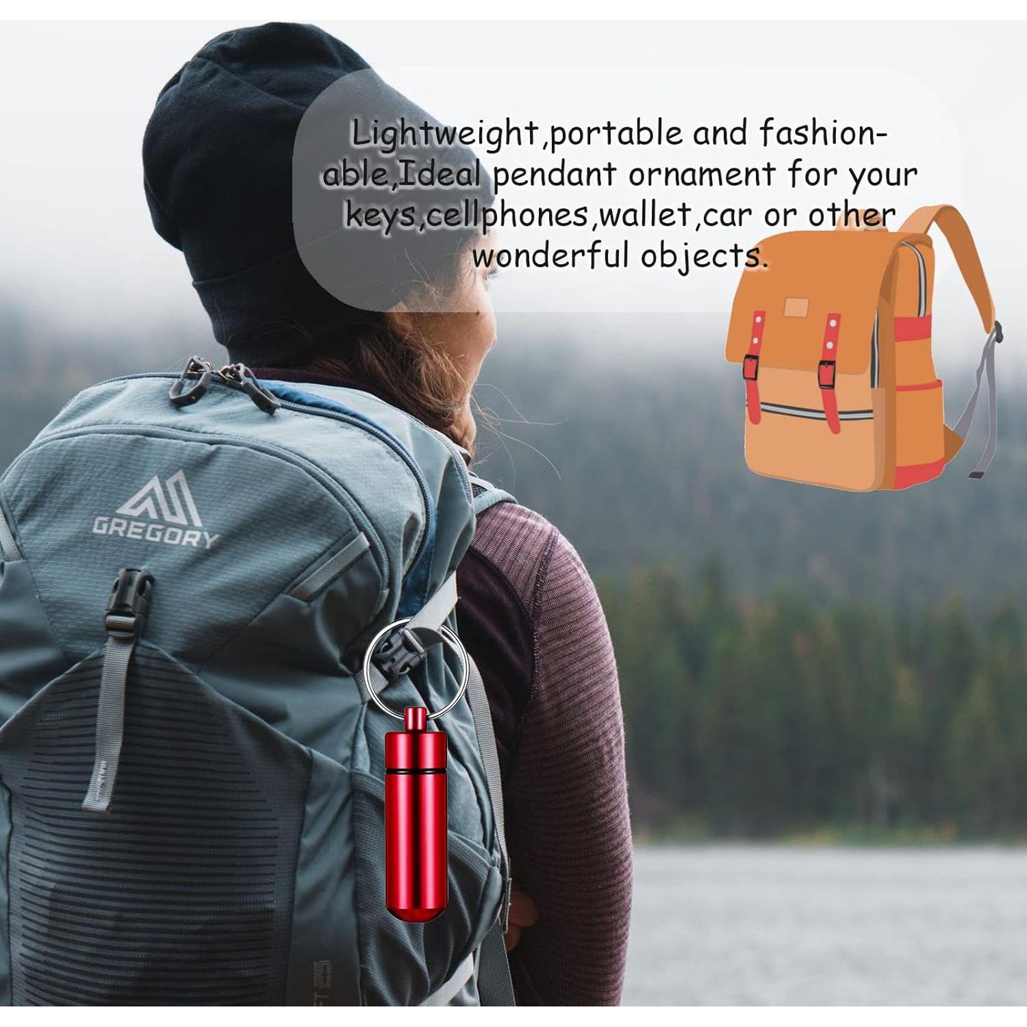 5 Mini Viales Metálicos Impermeables HASPOLIN para Medicamentos