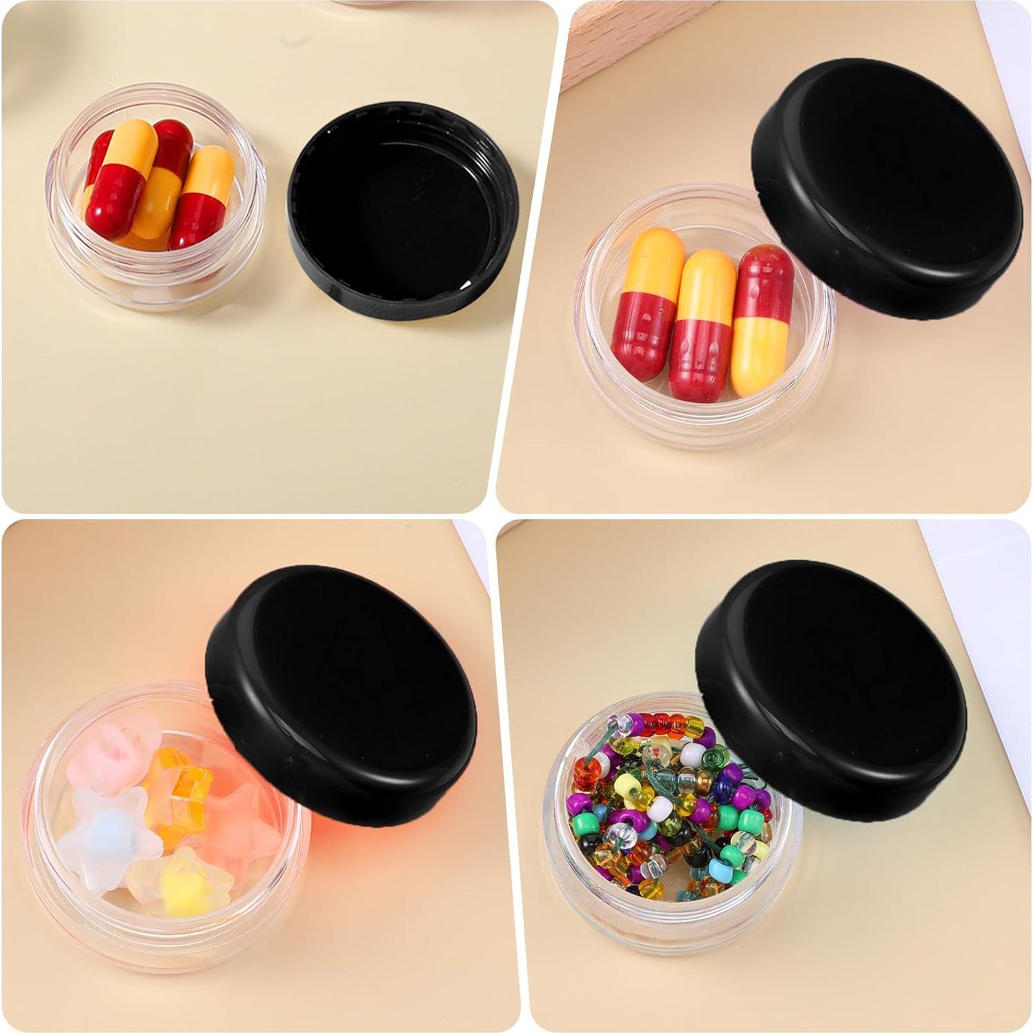 Caja Organizadora de Pastillas Dimeho 5 Piezas Portátil Negro