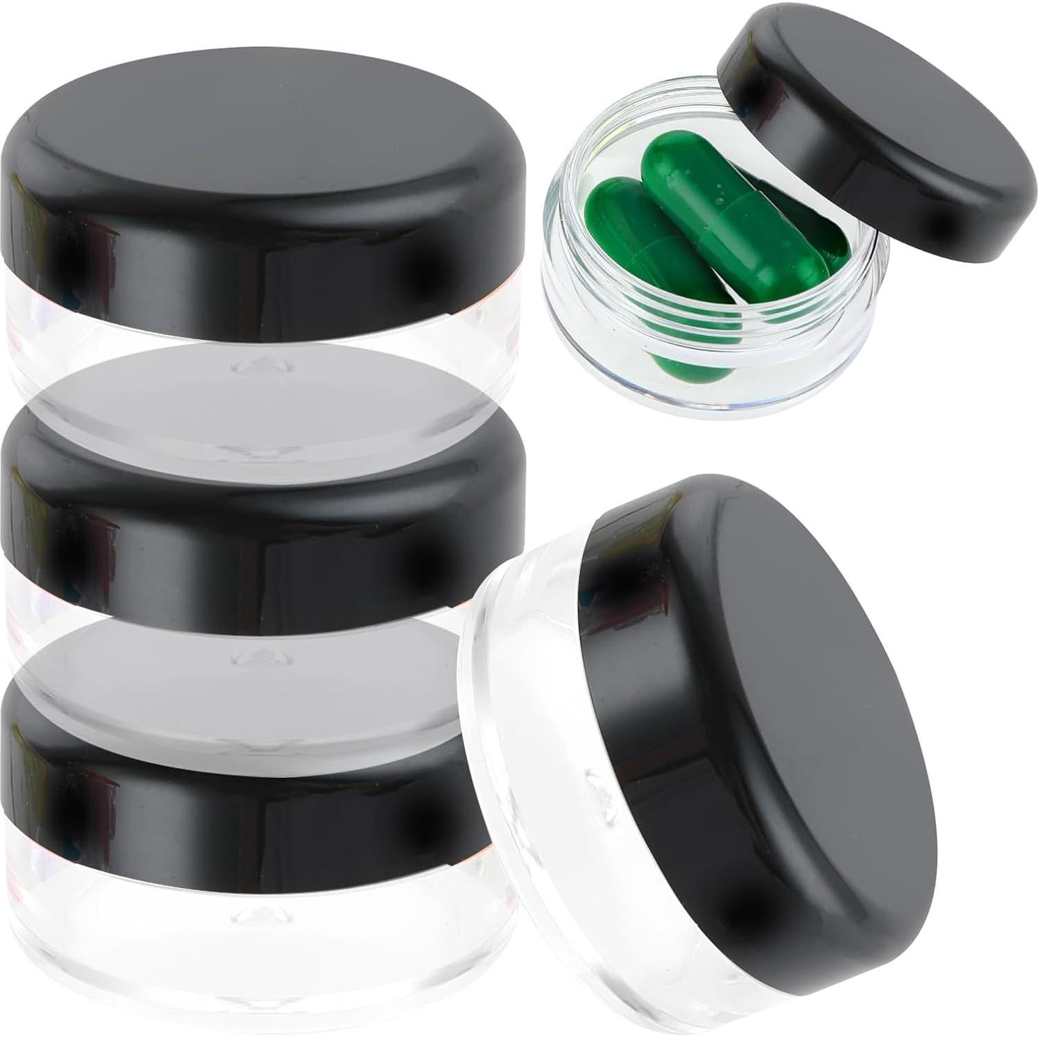 Caja Organizadora de Pastillas Dimeho 5 Piezas Portátil Negro