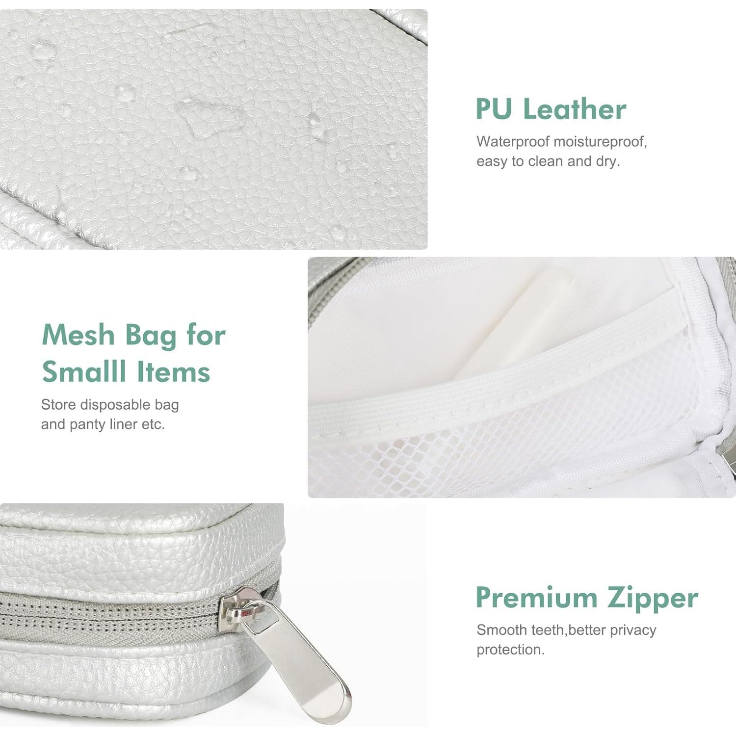 Bolsa de Almacenamiento de Tampones PUMTBAG Plata 15.5x8.6 cm