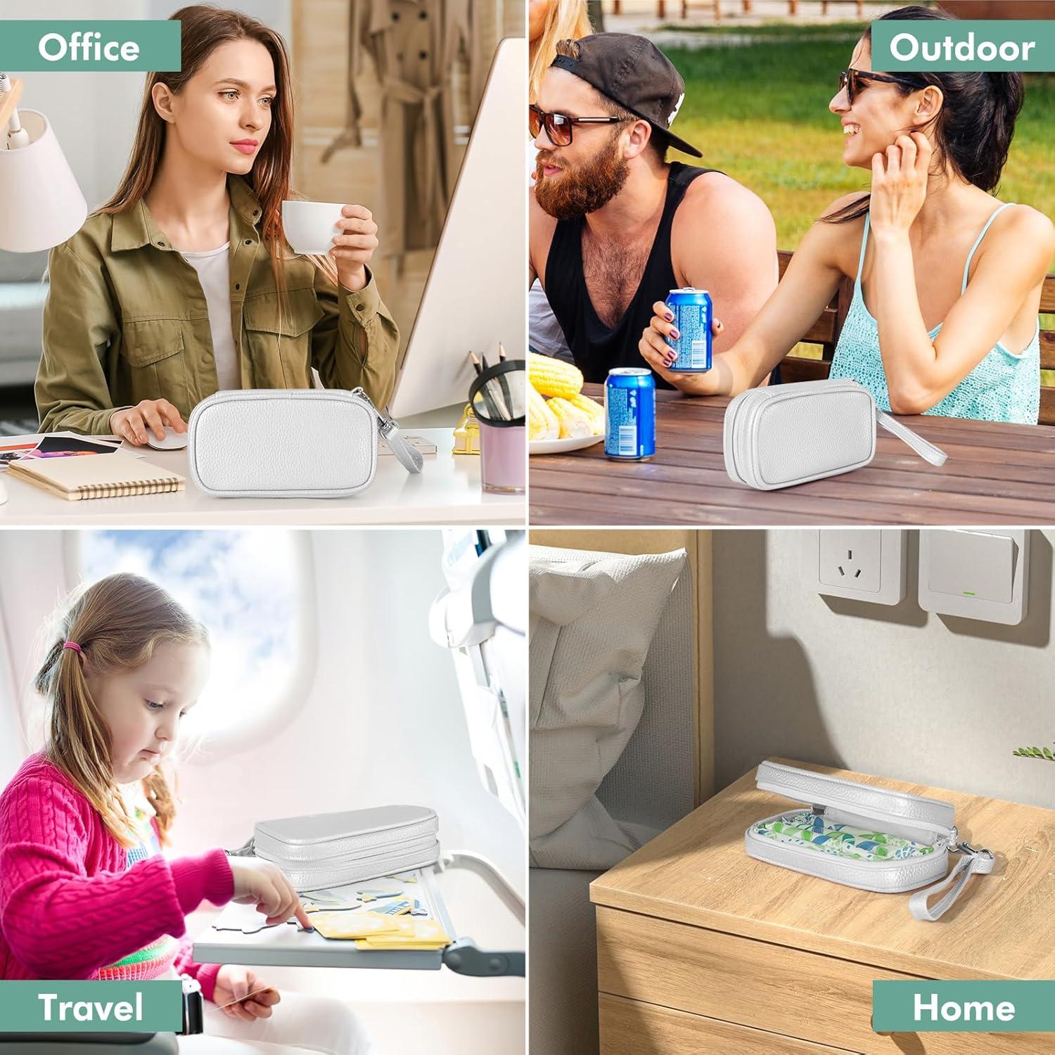 Bolsa de Almacenamiento de Tampones PUMTBAG Plata 15.5x8.6 cm