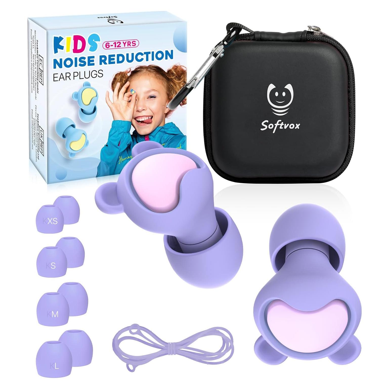 Tapones para Oídos Niños Softvox - Protección Auditiva 26dB