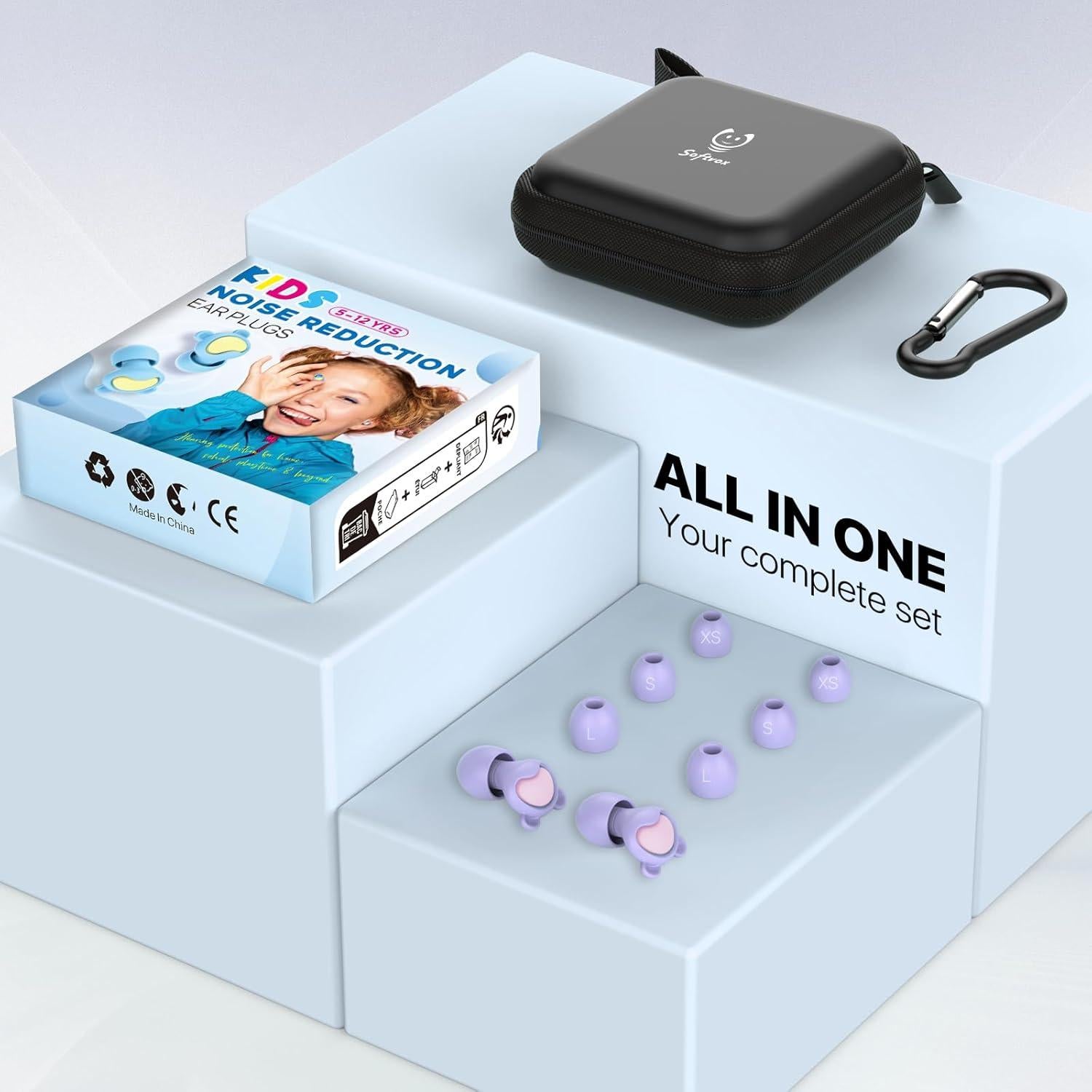 Tapones para Oídos Niños Softvox - Protección Auditiva 26dB