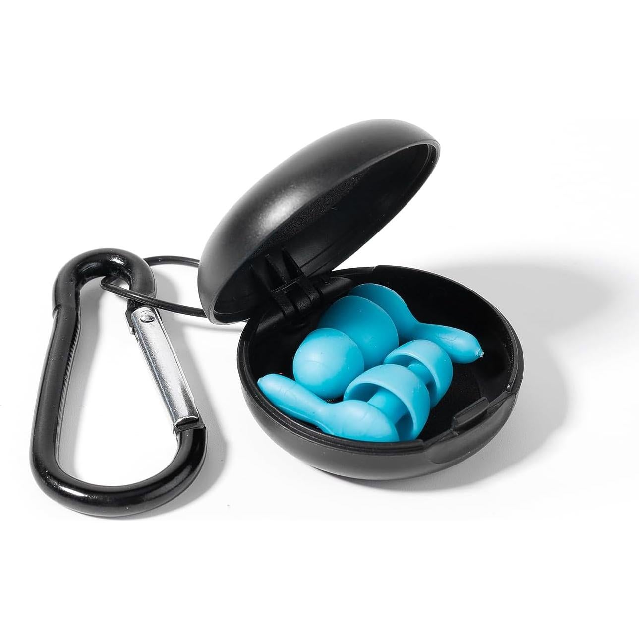 Estuches para Tapones de Oído XIHIRCD - 2 Piezas, Negro y Azul