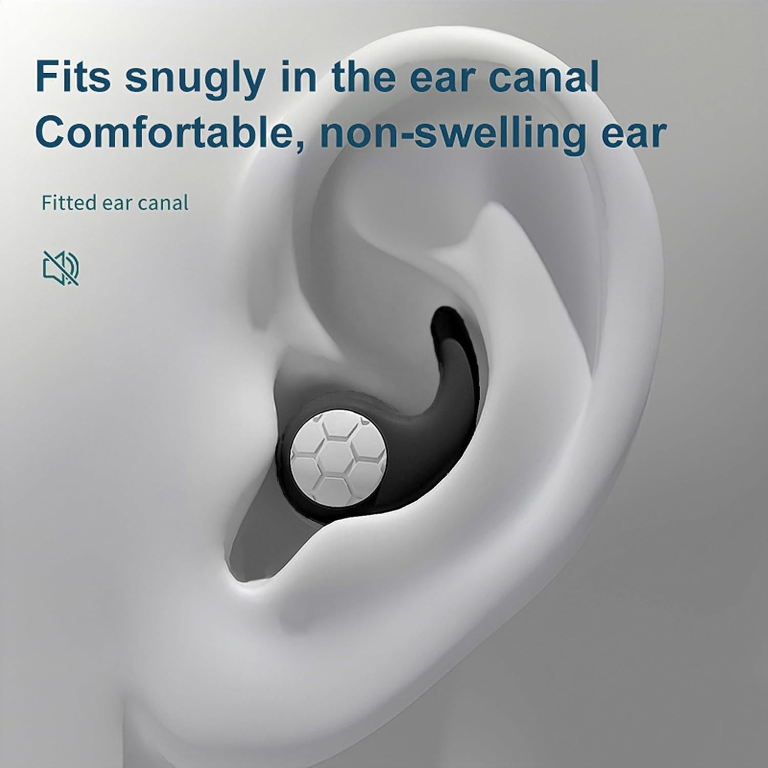 Tapones para oídos YKuzLx - Silicona suave, 32dB, reutilizables