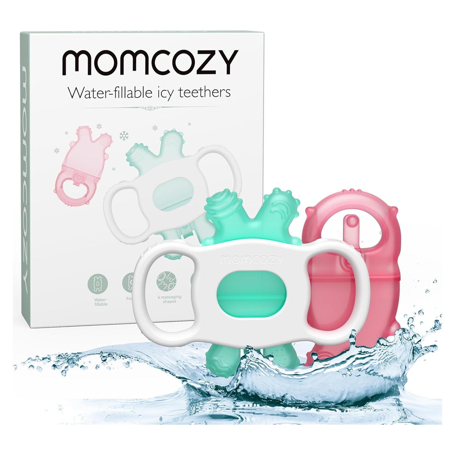 Mordedor Frío para Bebés Momcozy de Silicona 2 Pcs