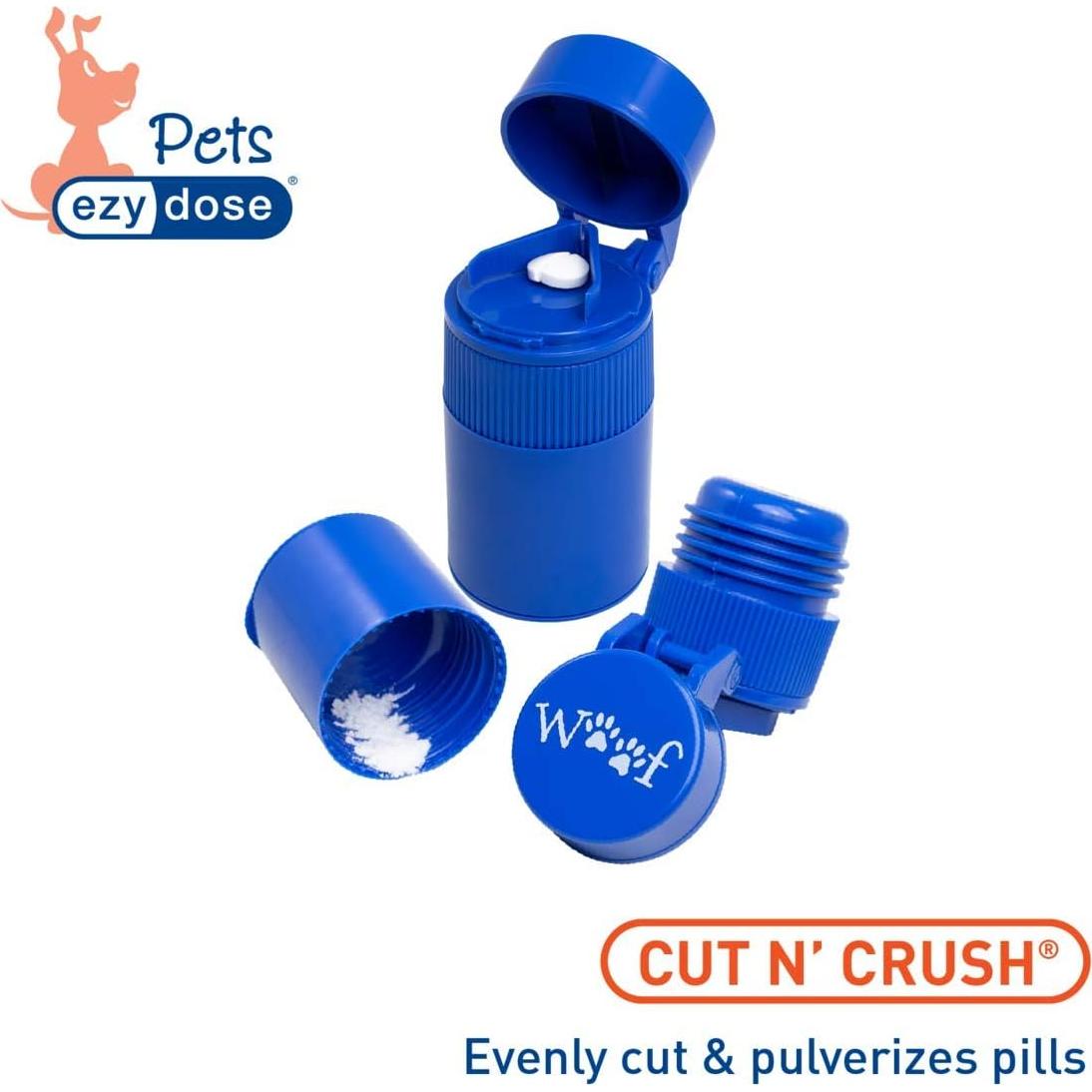 Trituradora de Pastillas Ezy Dose para Mascotas Azul 4.45x8.89cm