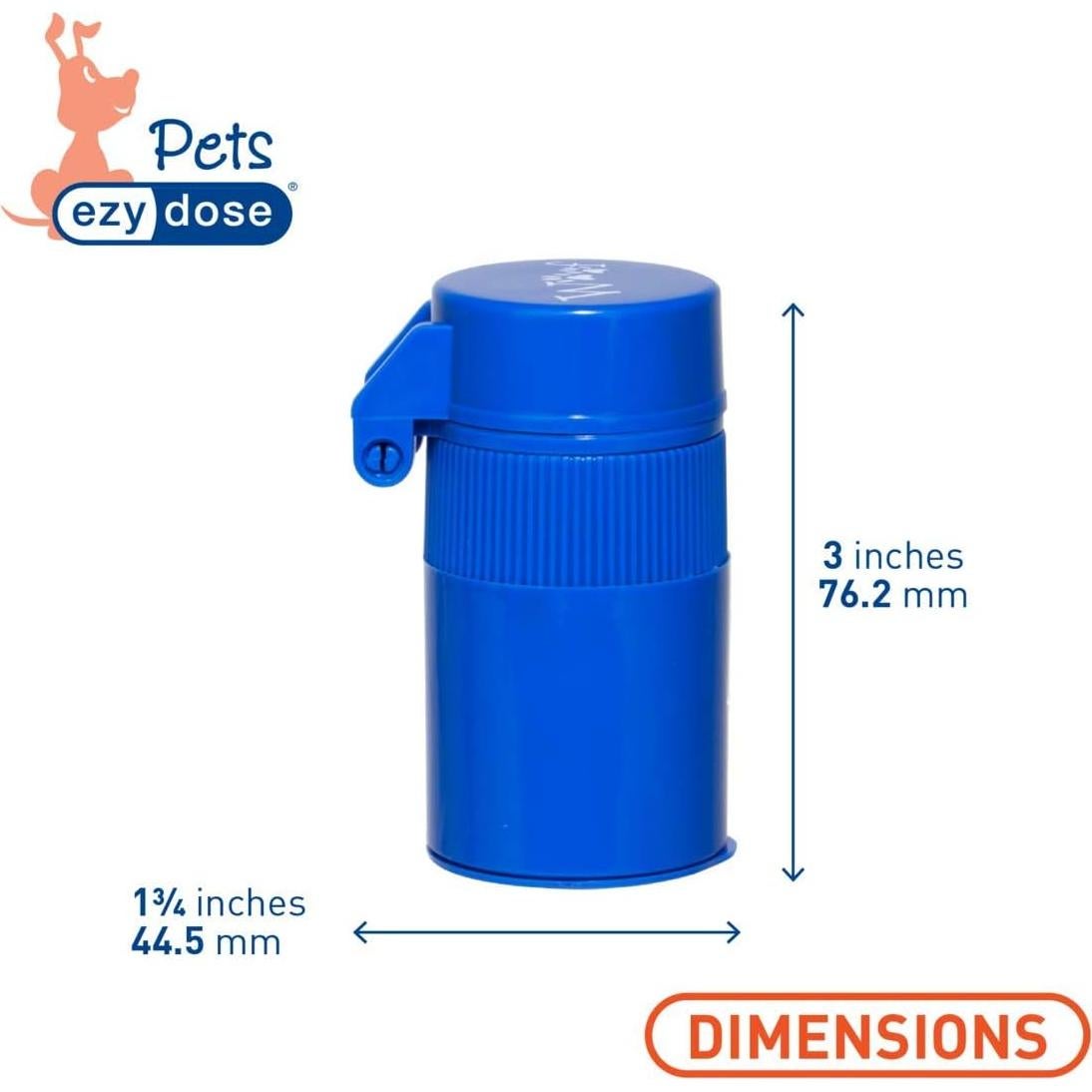 Trituradora de Pastillas Ezy Dose para Mascotas Azul 4.45x8.89cm