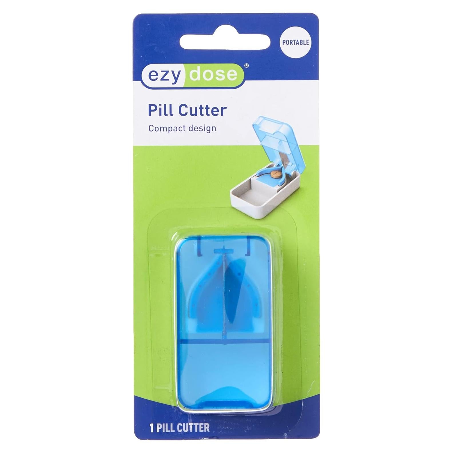 Cortador de Pastillas Ezy Dose Portátil, Acero Inoxidable, Viaje