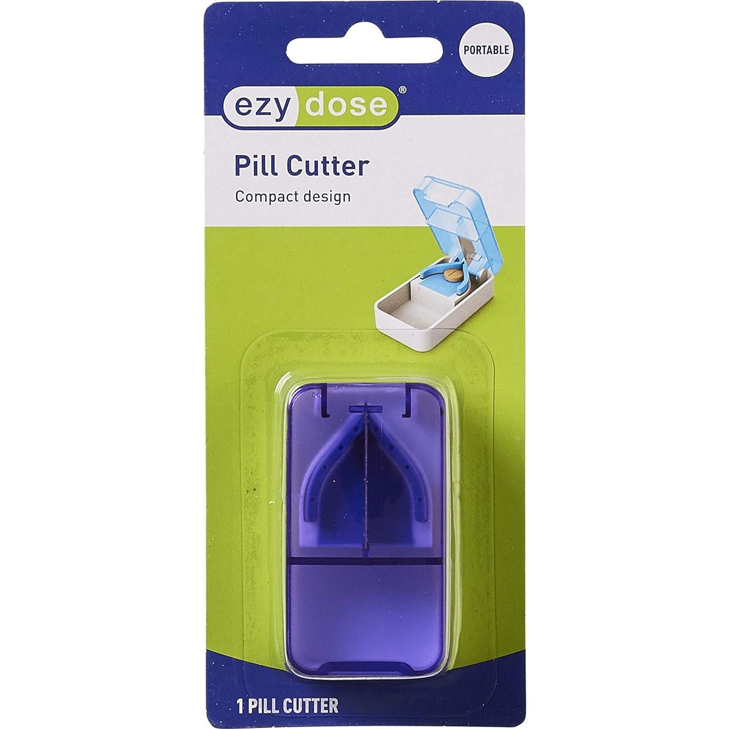 Cortador de Pastillas Ezy Dose Portátil, Acero Inoxidable, Viaje