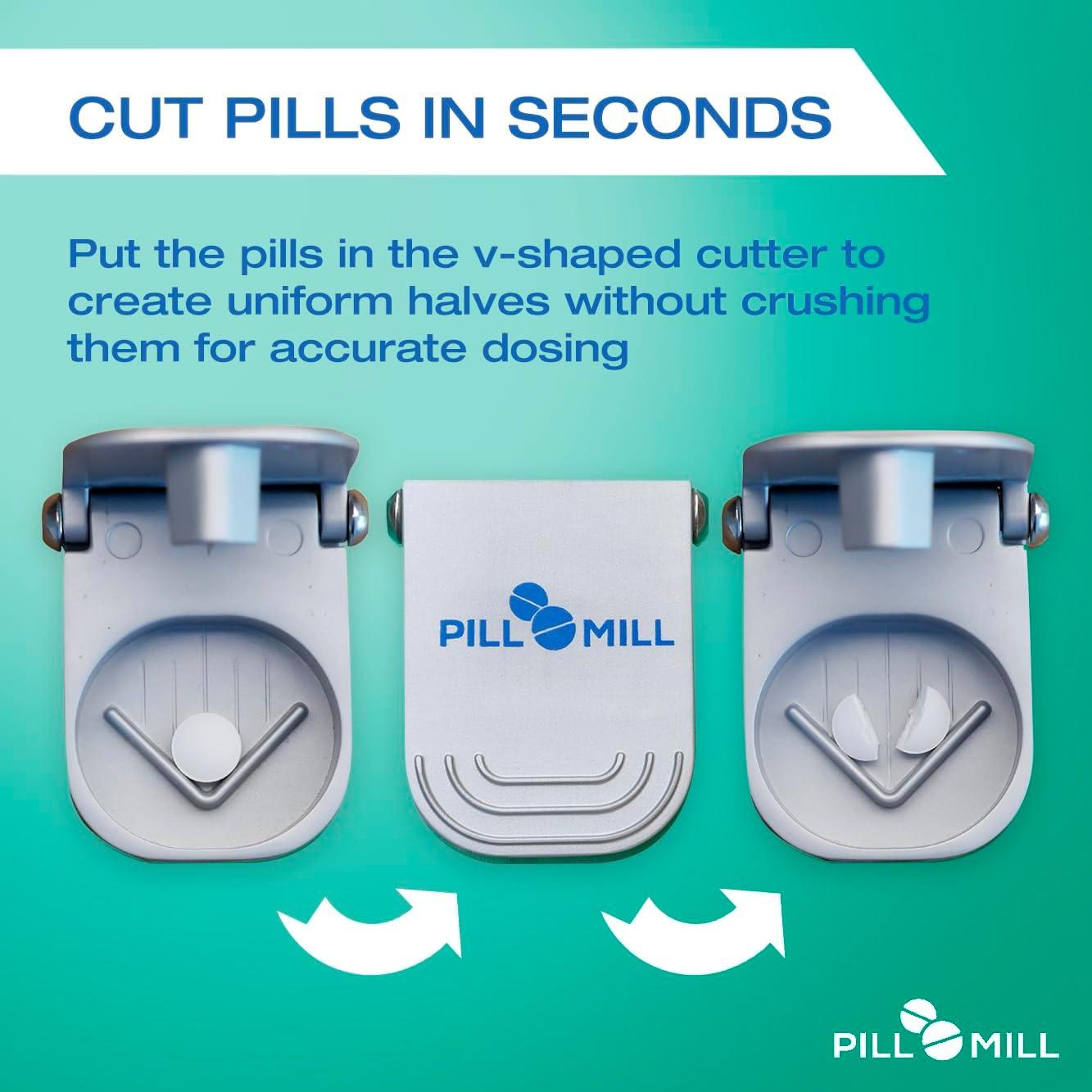 Cortador de Pastillas Pill Mill con Caja - Ligero y Duradero