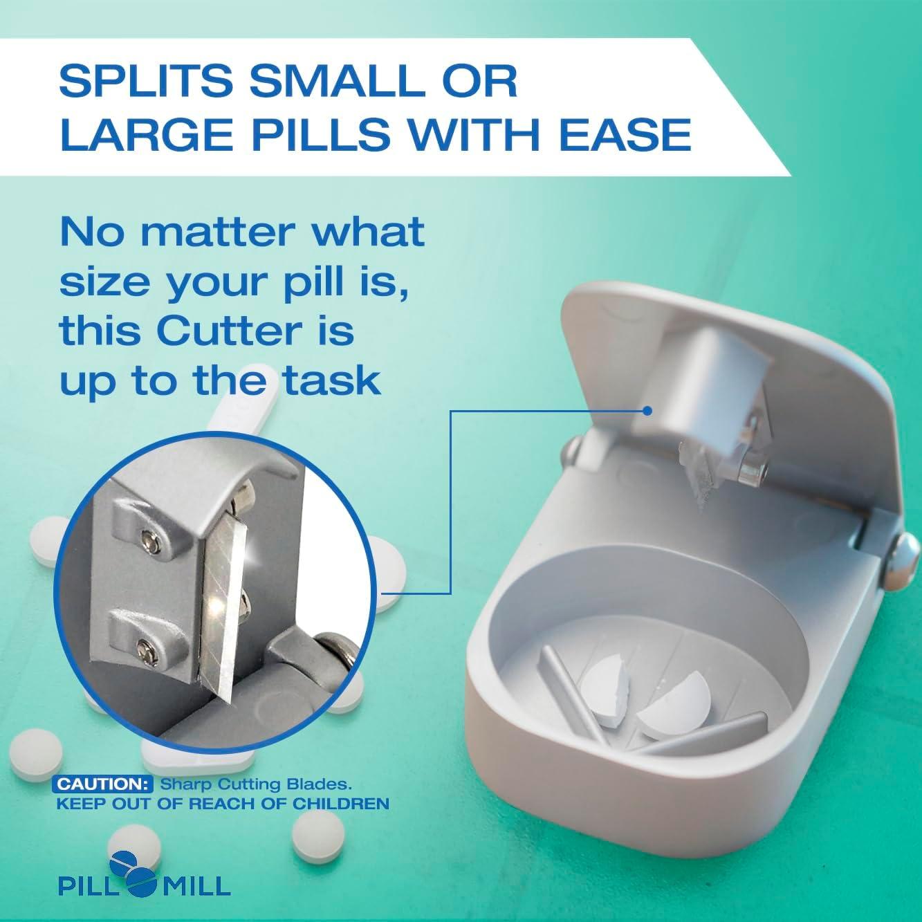 Cortador de Pastillas Pill Mill con Caja - Ligero y Duradero