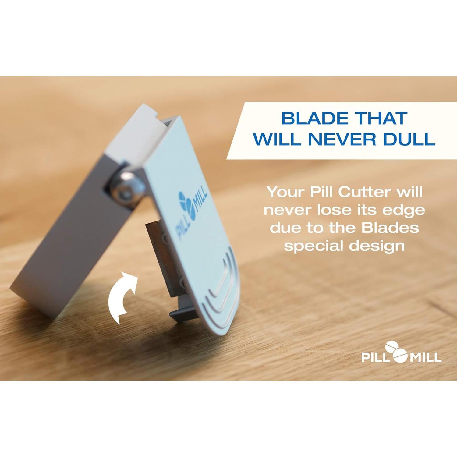 Cortador de Pastillas Pill Mill con Caja - Ligero y Duradero