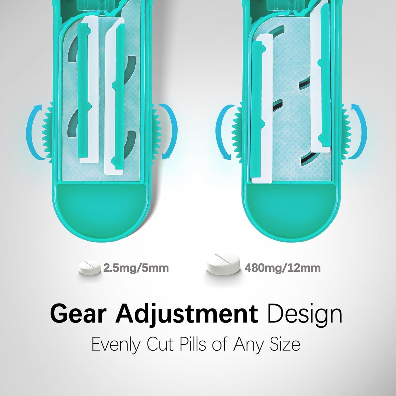 Cortador de Pastillas Dvches Ajustable Cian 10.7x4.7cm