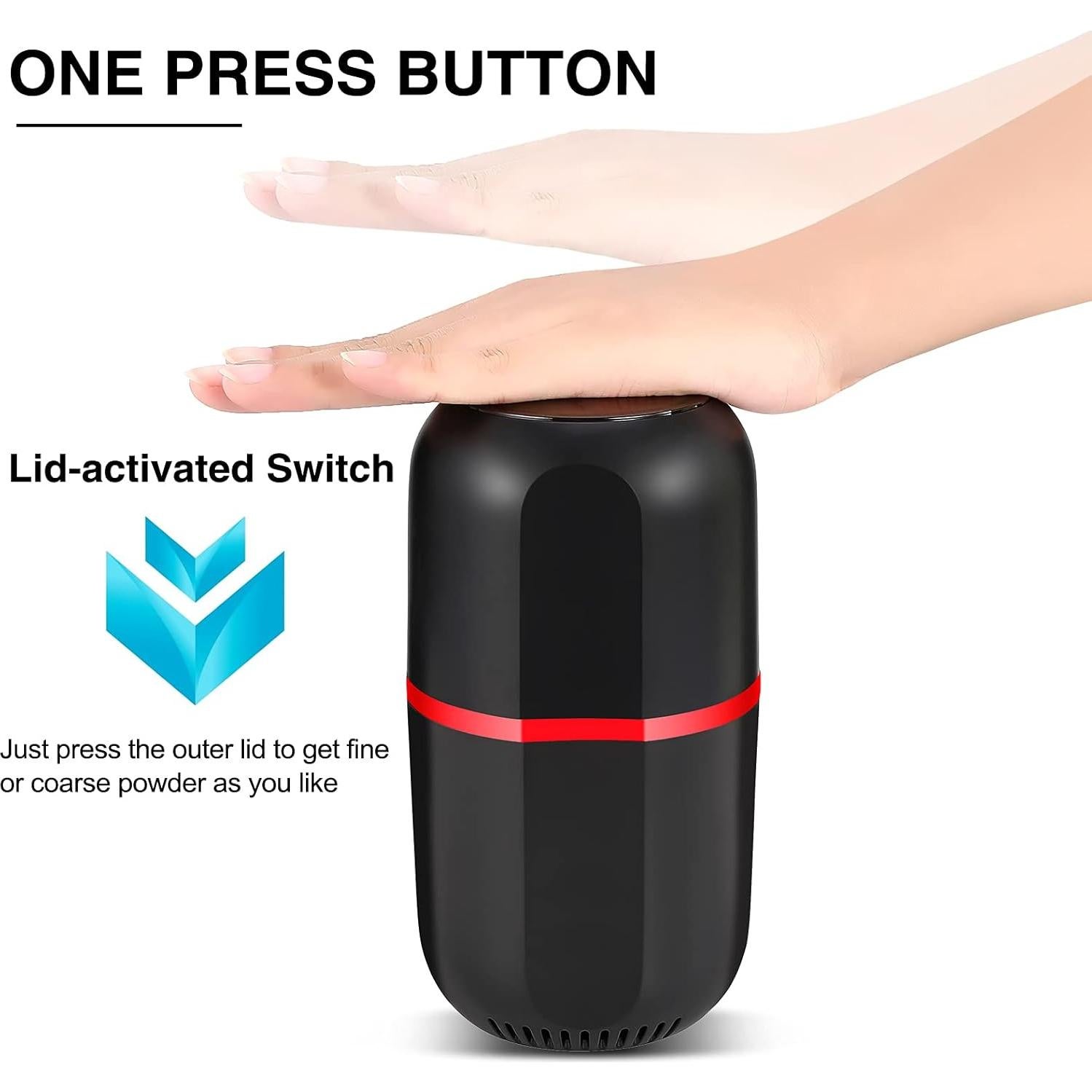 Triturador Eléctrico de Pastillas AUSSNICE - Pulveriza Tabletas a Polvo Fino