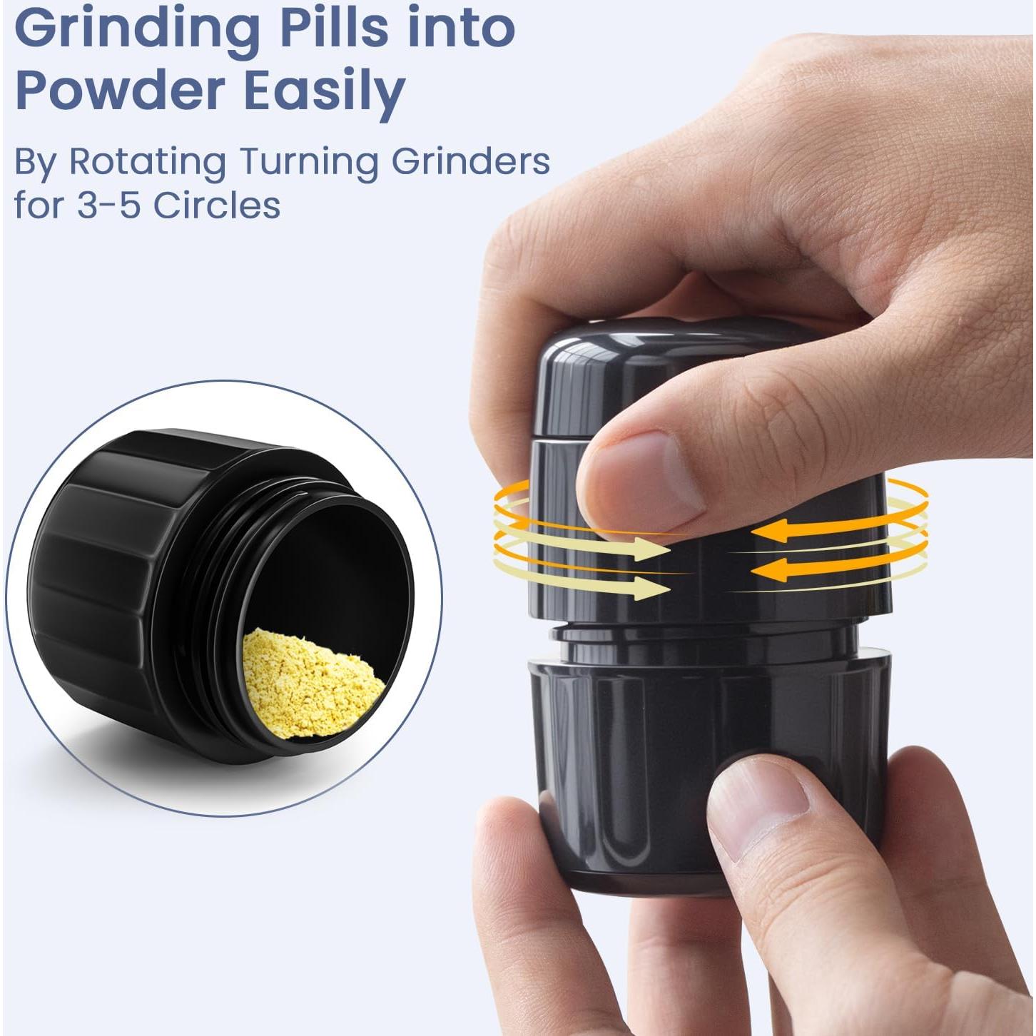 Triturador de Pastillas 3 en 1 Renmingfed con Almacenamiento