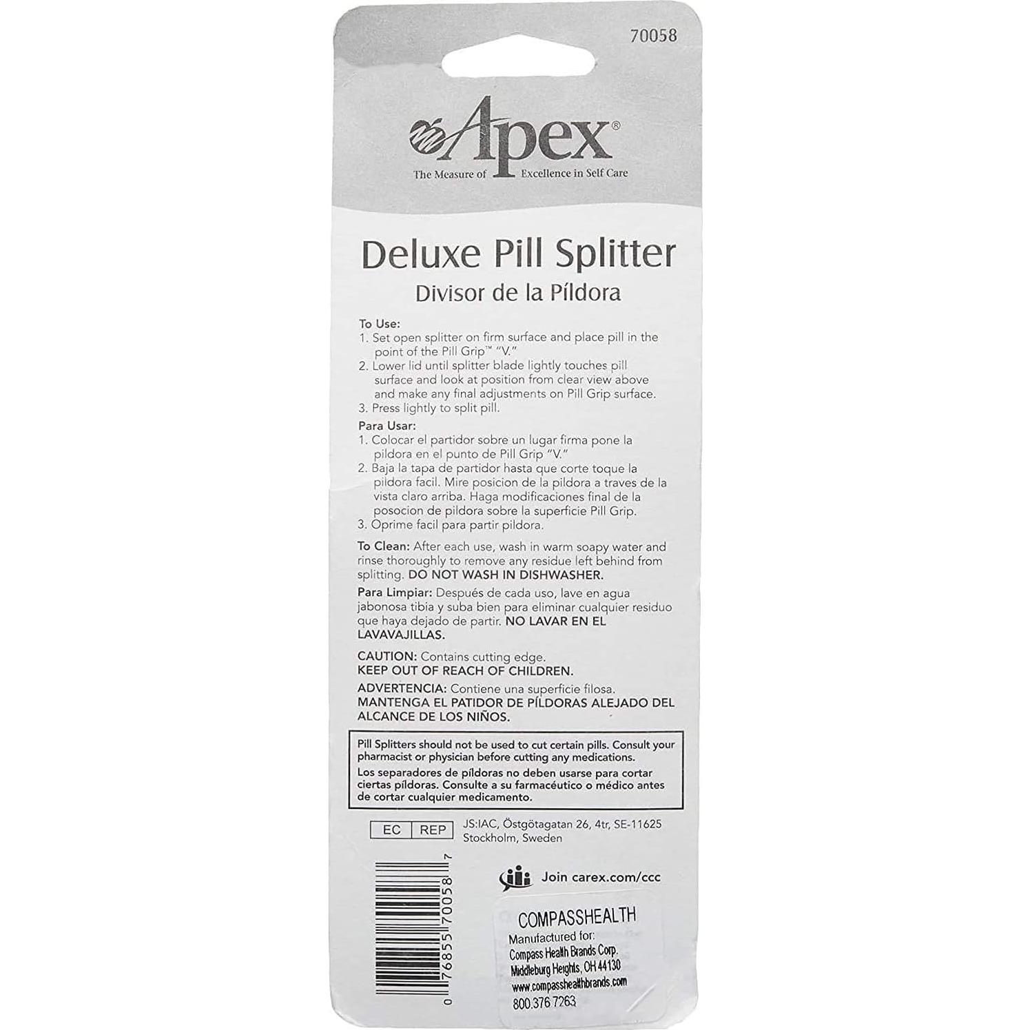 Cortador de Pastillas Deluxe Apex - 3 Unidades con Protector