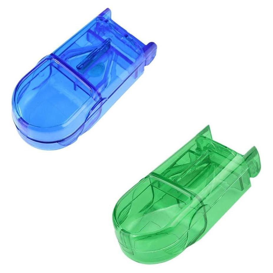 Cortador y triturador de pastillas Junfamilee 2 piezas