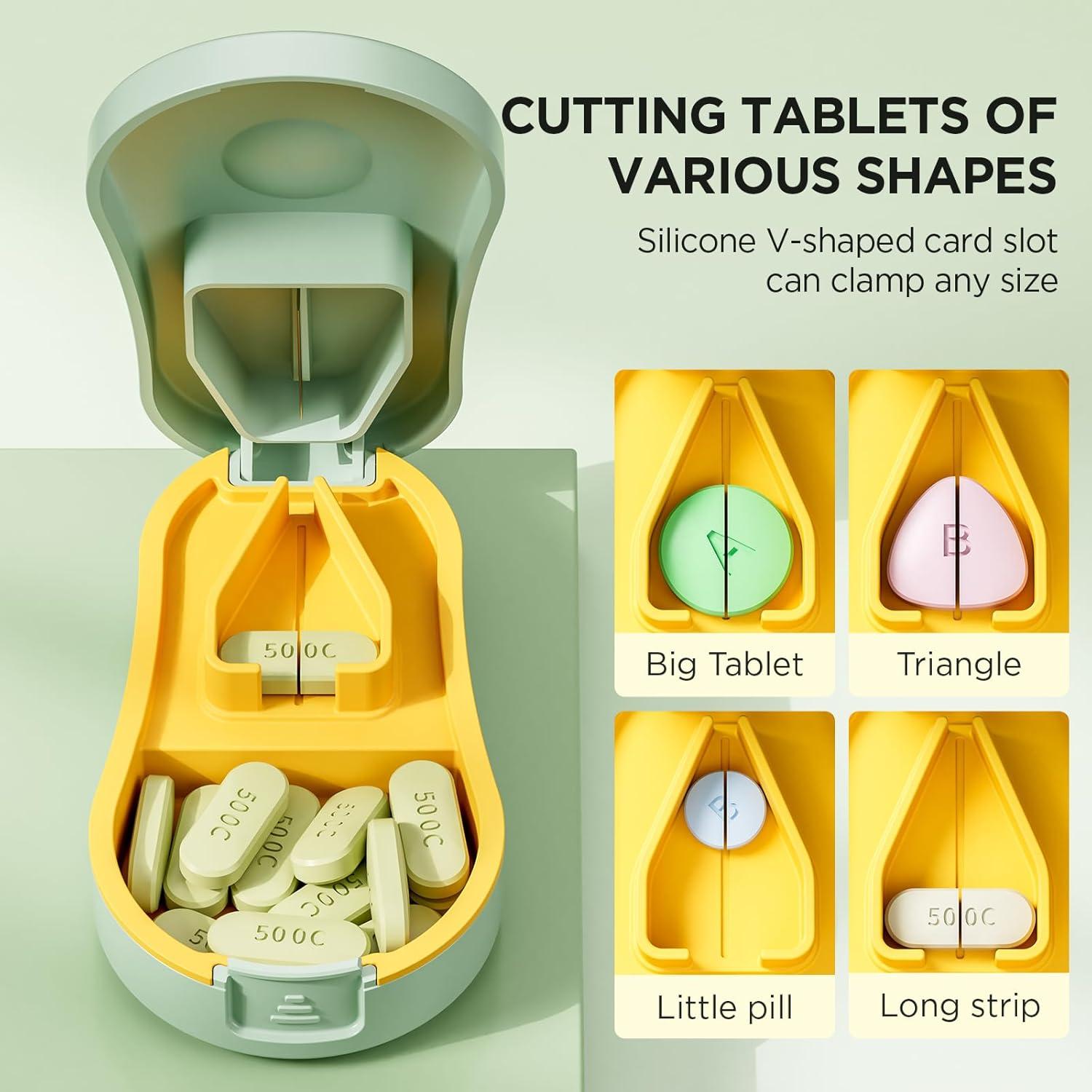 Cortador de Pastillas GAONLY Verde - Compacto y Portátil