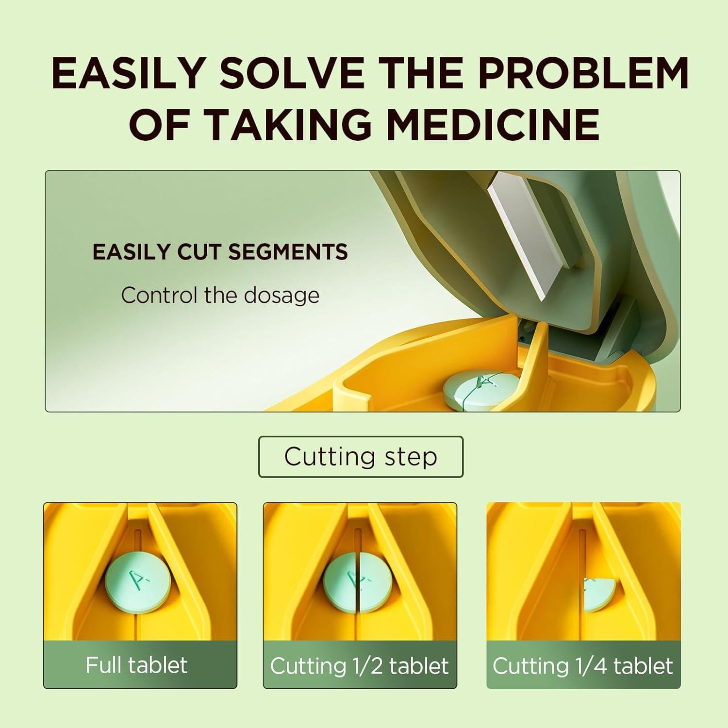 Cortador de Pastillas GAONLY Verde - Compacto y Portátil