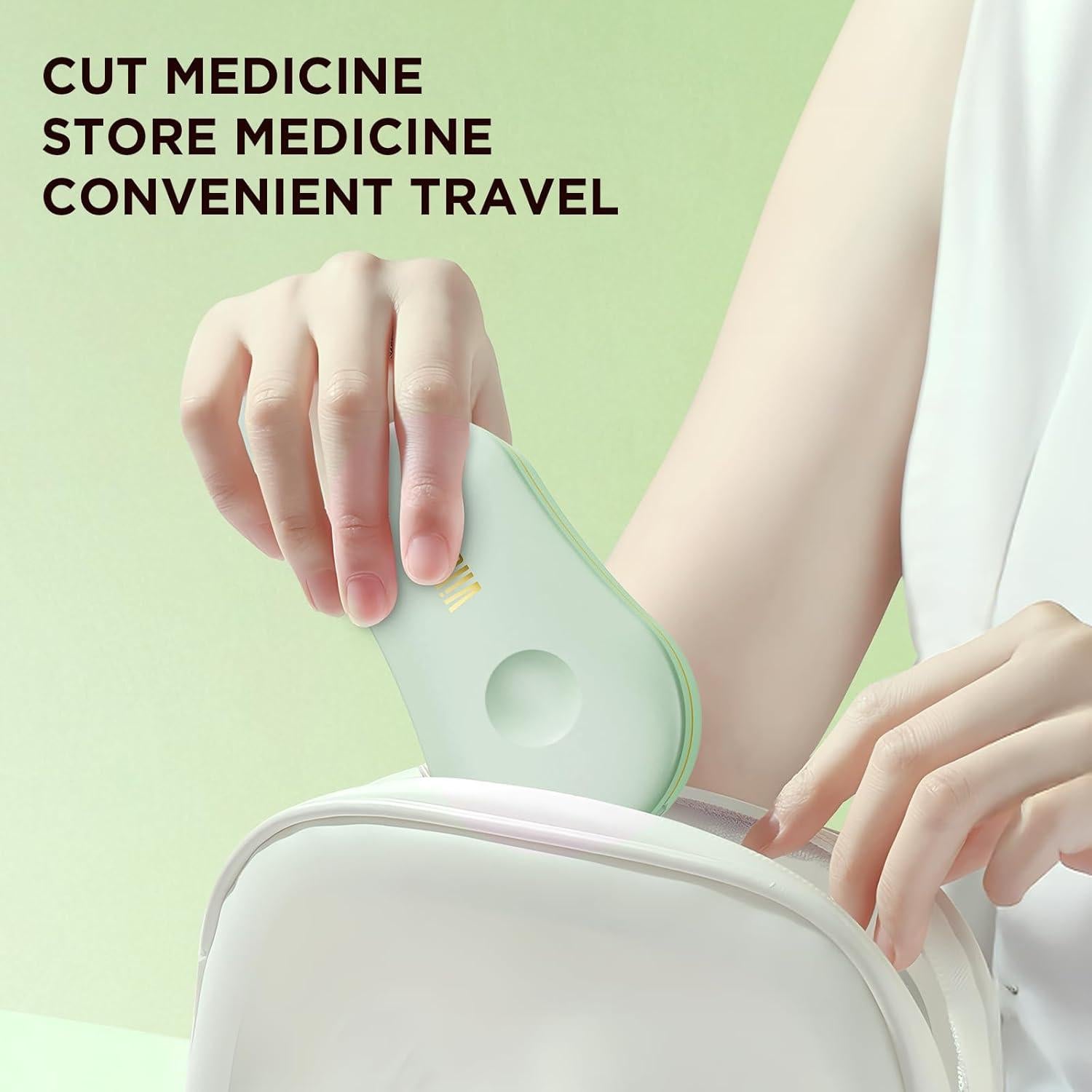 Cortador de Pastillas GAONLY Verde - Compacto y Portátil