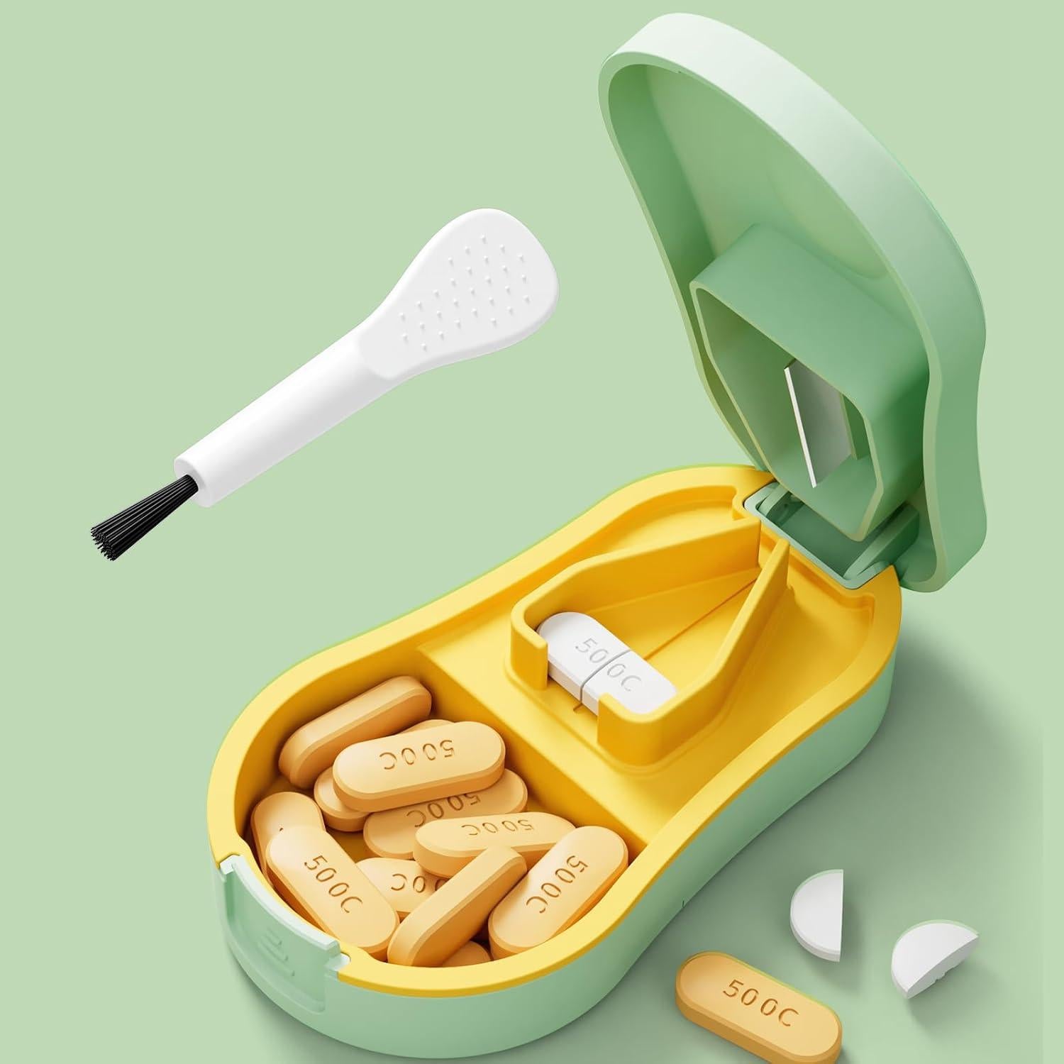 Cortador de Pastillas GAONLY Verde - Compacto y Portátil