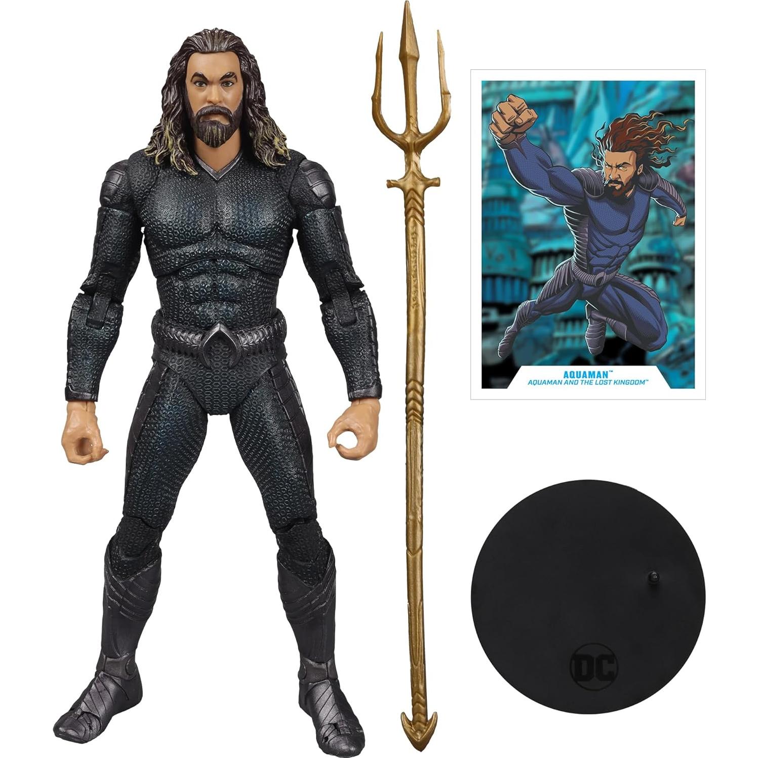 Figura de acción Aquaman McFarlane 18 cm con tridente