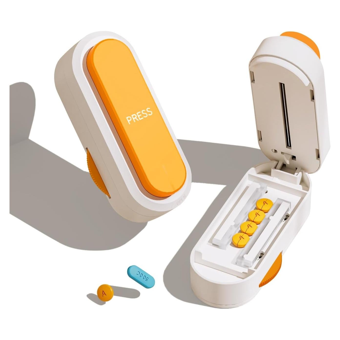 Cortador de Pastillas Vilosa Naranja con Cuchilla de Seguridad