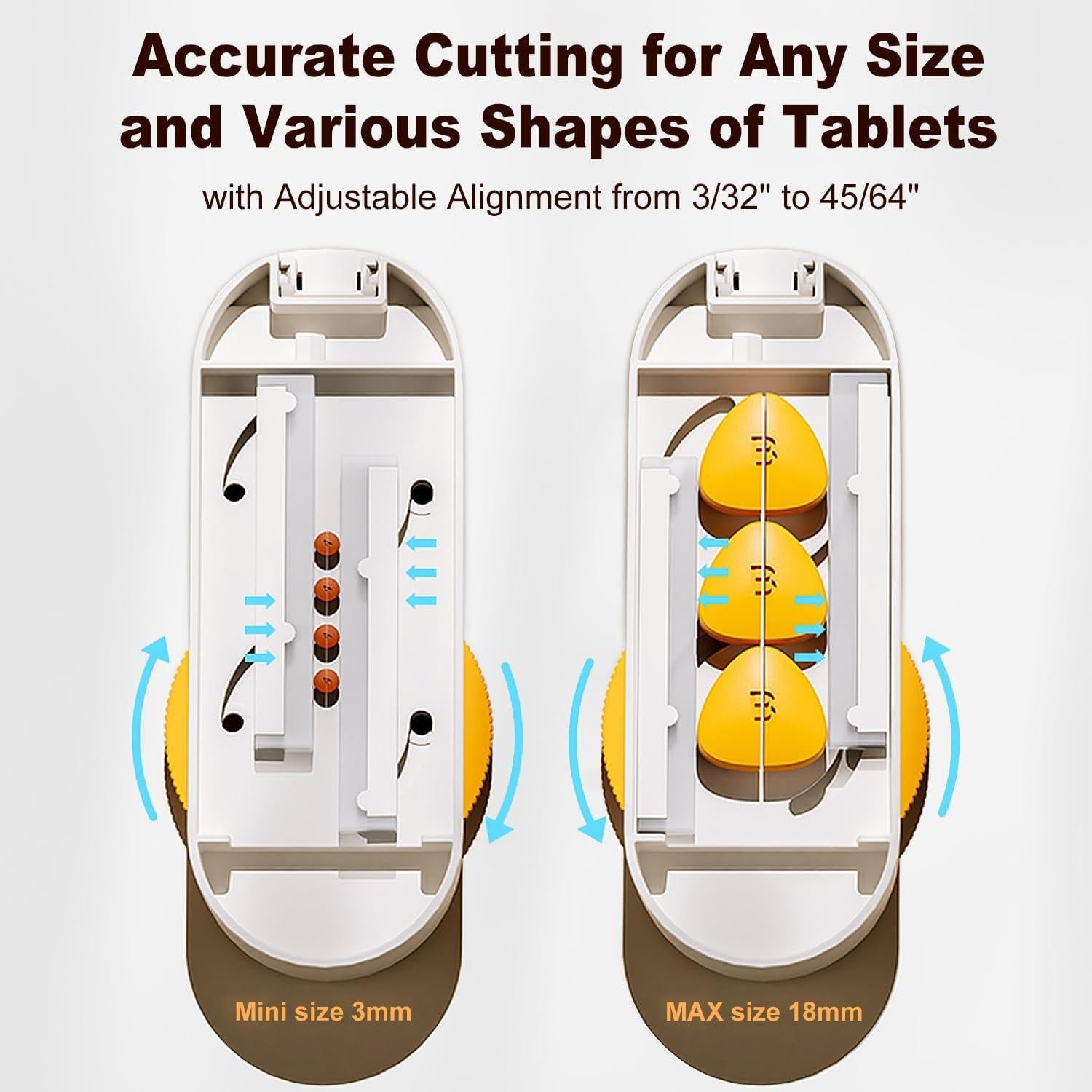 Cortador de Pastillas Vilosa Naranja con Cuchilla de Seguridad
