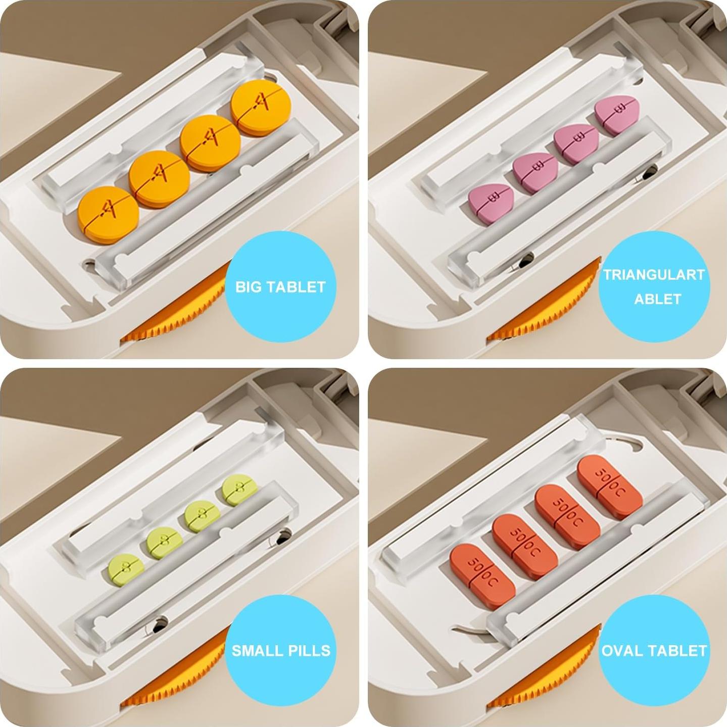 Cortador de Pastillas Vilosa Naranja con Cuchilla de Seguridad