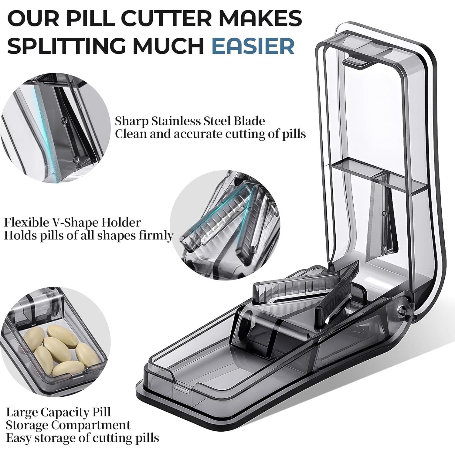Cortador de Pastillas Daviky 2 Paquetes con Cuchilla Inoxidable