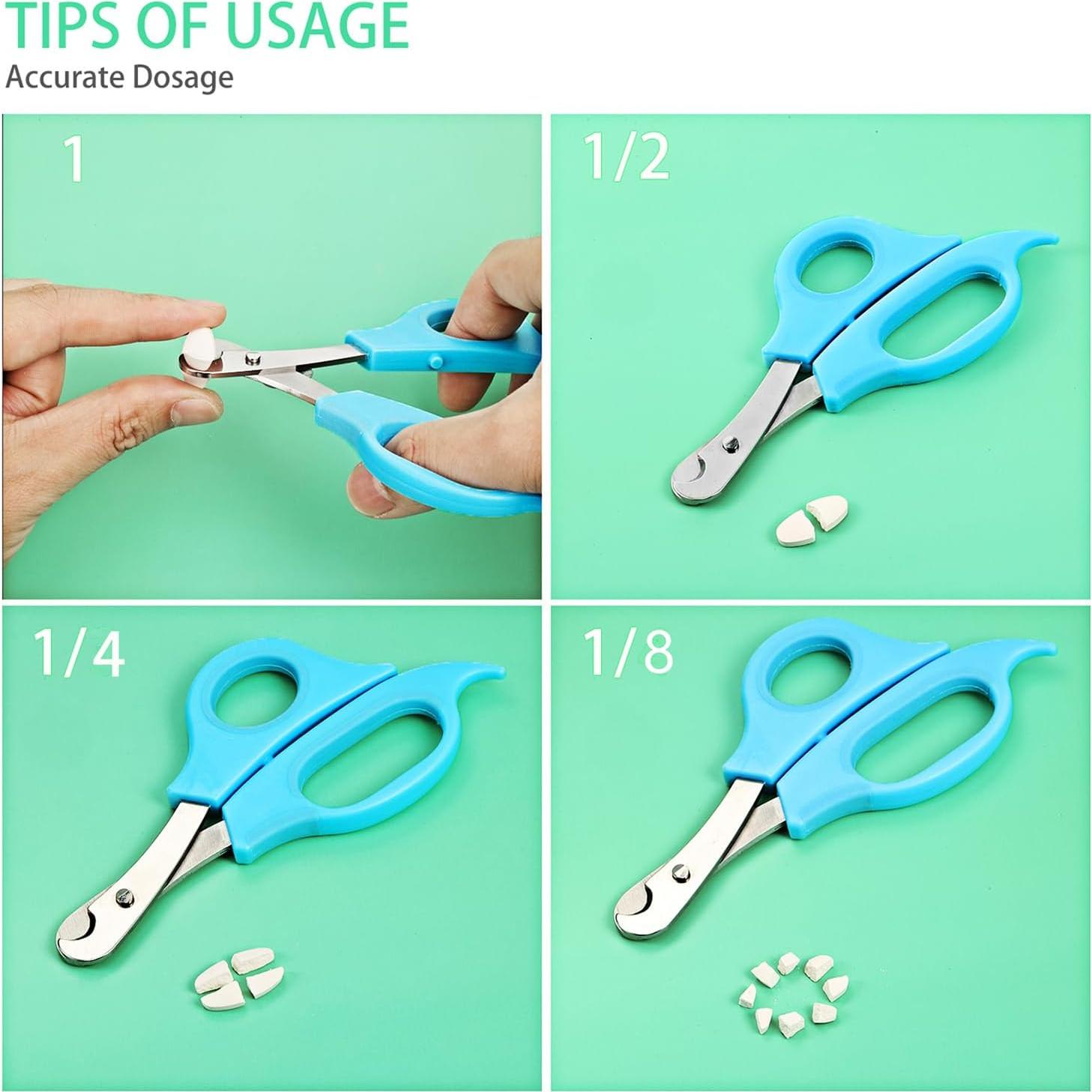 Tijeras para Dividir Pastillas Mudder con Cuchilla de Acero Inoxidable