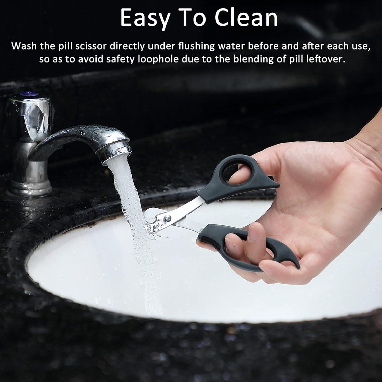 Tijeras para Dividir Pastillas Mudder con Cuchilla de Acero Inoxidable